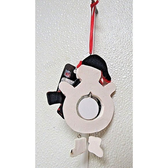 NFL New England Patriots Clay Dough Snowman Tree Ornament Team Sports America - Picture 2 of 2